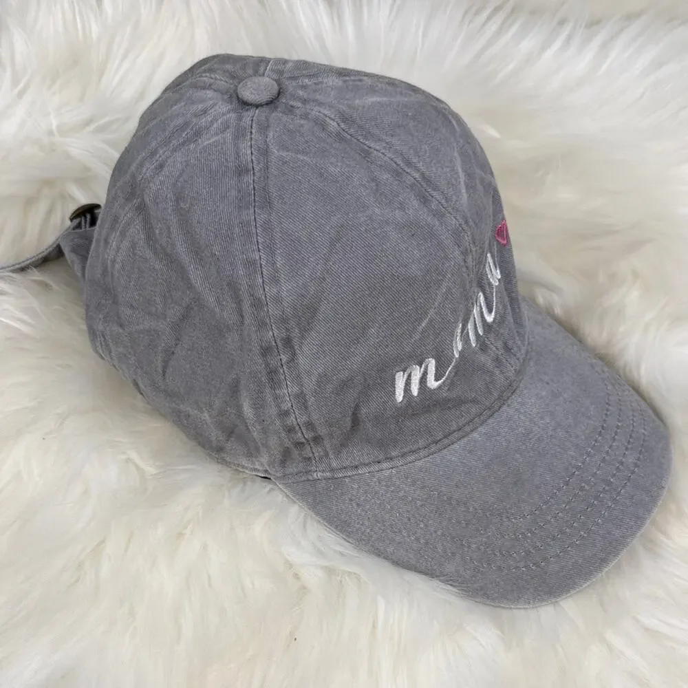 David and Young Gray 'Mama' Embroidered Cap